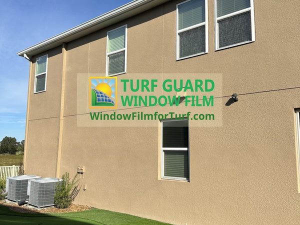 Window reflection is melting my artificial turf — what actually stops it?